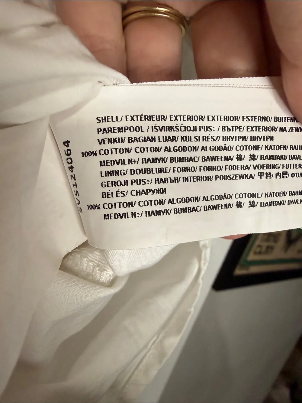 Sovere White Ruched Cotton Button-Up Top - Picture 6 of 7